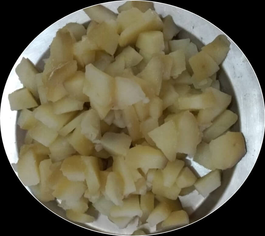 Boiled Aalu for Chaat recipe
